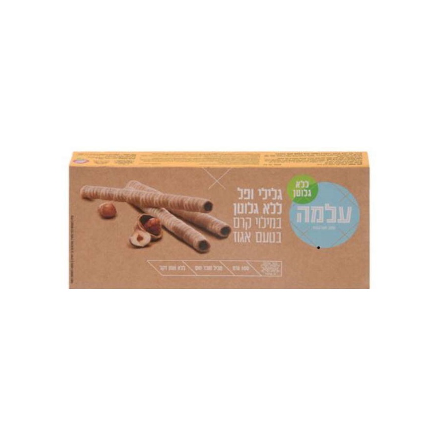 גלילי ופל במילוי אגוזי לוז ללא גלוטן | עלמה