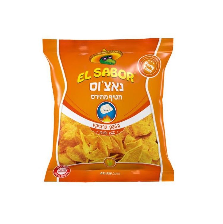 נאצ'וס בטעם ברביקיו ללא גלוטן | EL SABOR