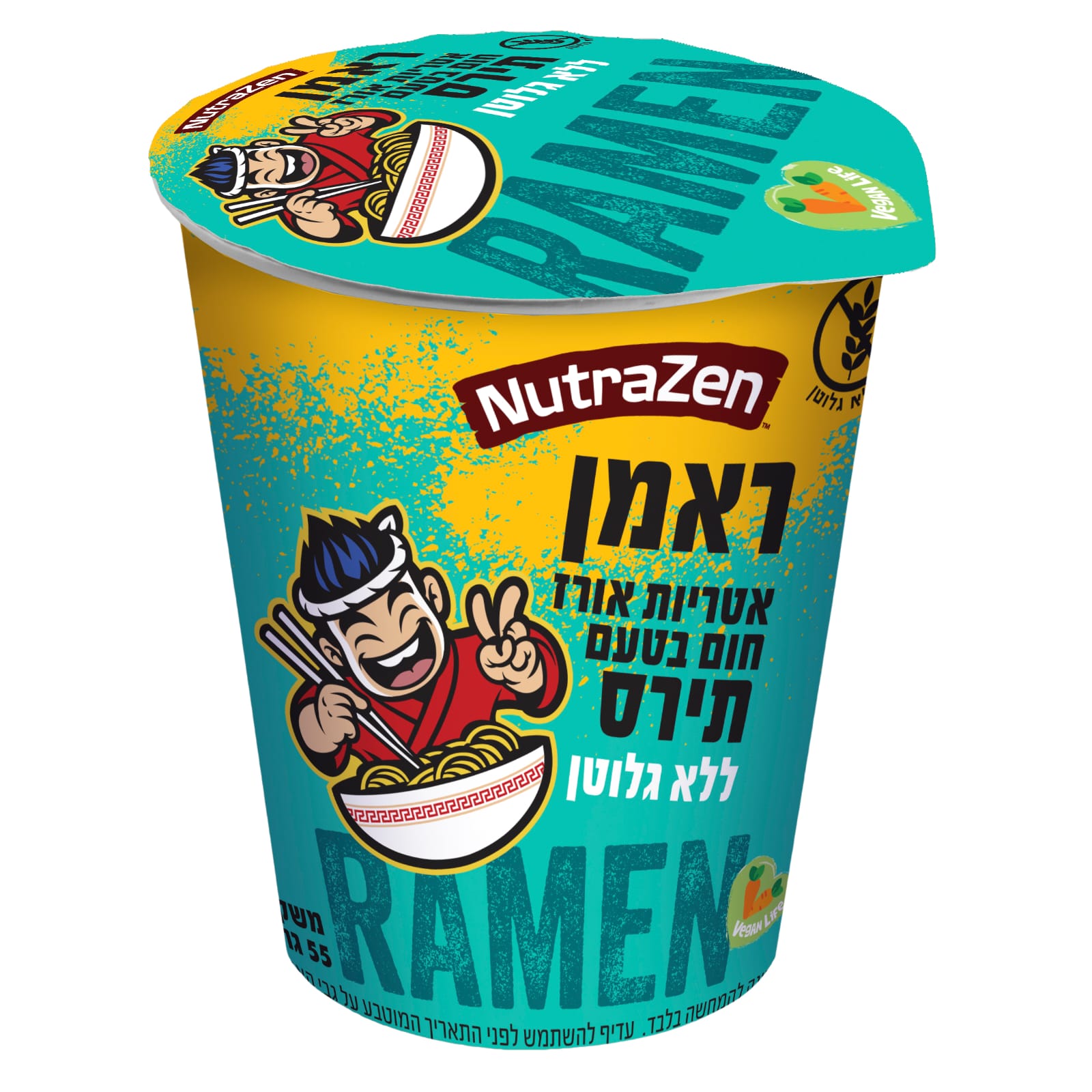 מנה חמה ראמן אטריות אורז חום בטעם תירס ללא גלוטן | Nutrazen