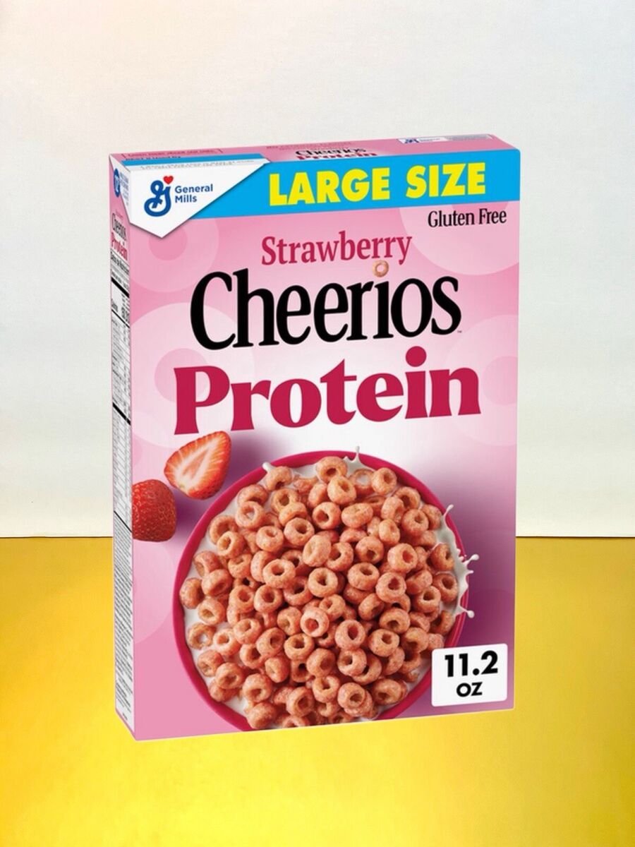 דגני בוקר בטעם תות בתוספת חלבון ללא גלוטן| Cheerios