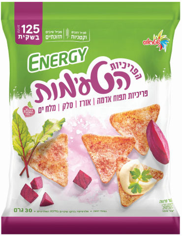 פריכיות משולשות סלק  ללא גלוטן|ENERGY