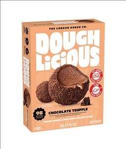 בצק עוגיות עם גלידת טראפל שוקולד פרווה|DOUGH LICIOUS