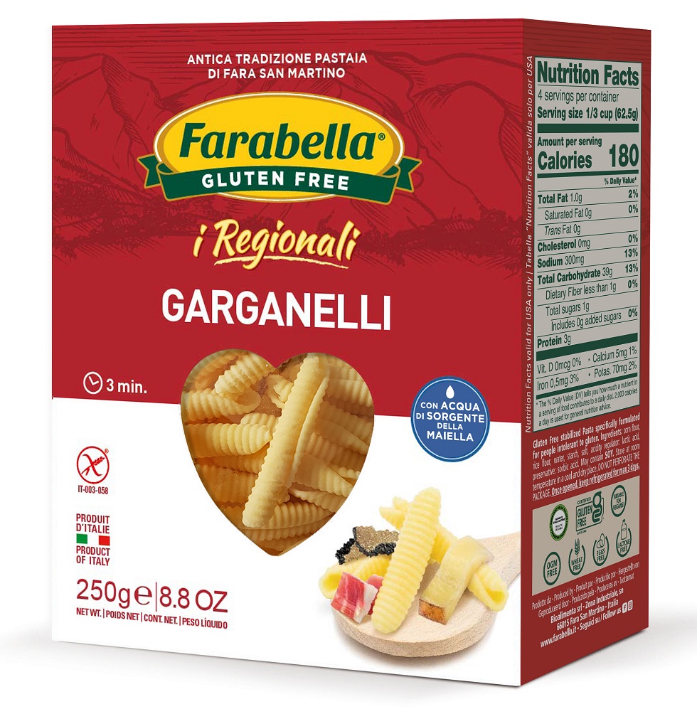 פסטה  Garganelli טריה ללא גלוטן | farabella