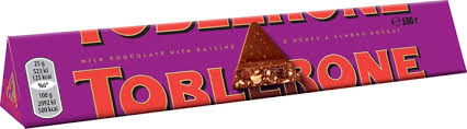 שוקולד חלב ממולא צימוקים ללא גלוטן|TOBLERONE